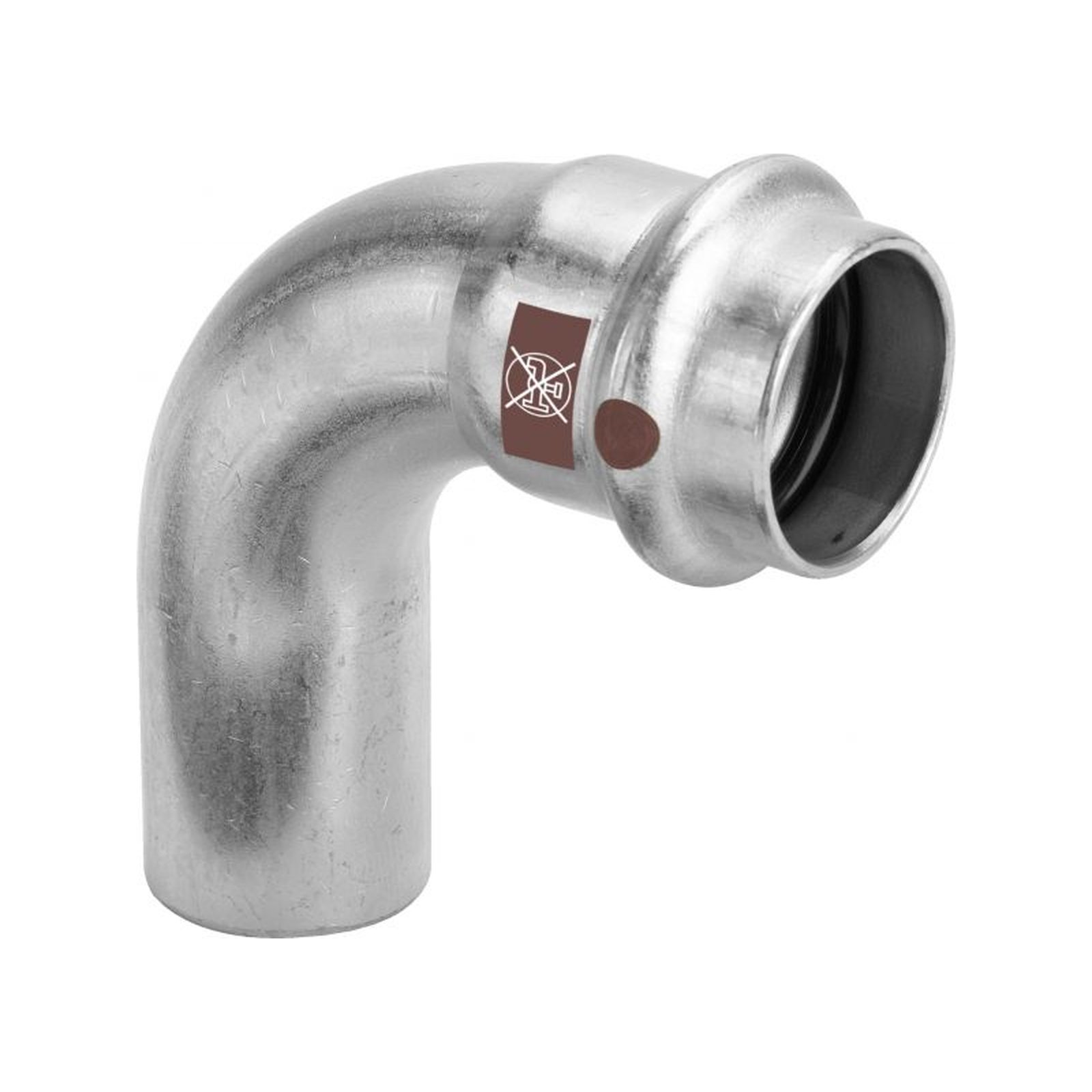 VIEGA Temponox Bogen 1716.1 IxA 42 mm 90 Grad Stahl nichtrostend SC-Contur 809775