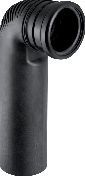Silent-db20 Anschlussbogen DN 90/90 90 Grad verlängert d90/90 H300mm A110mm