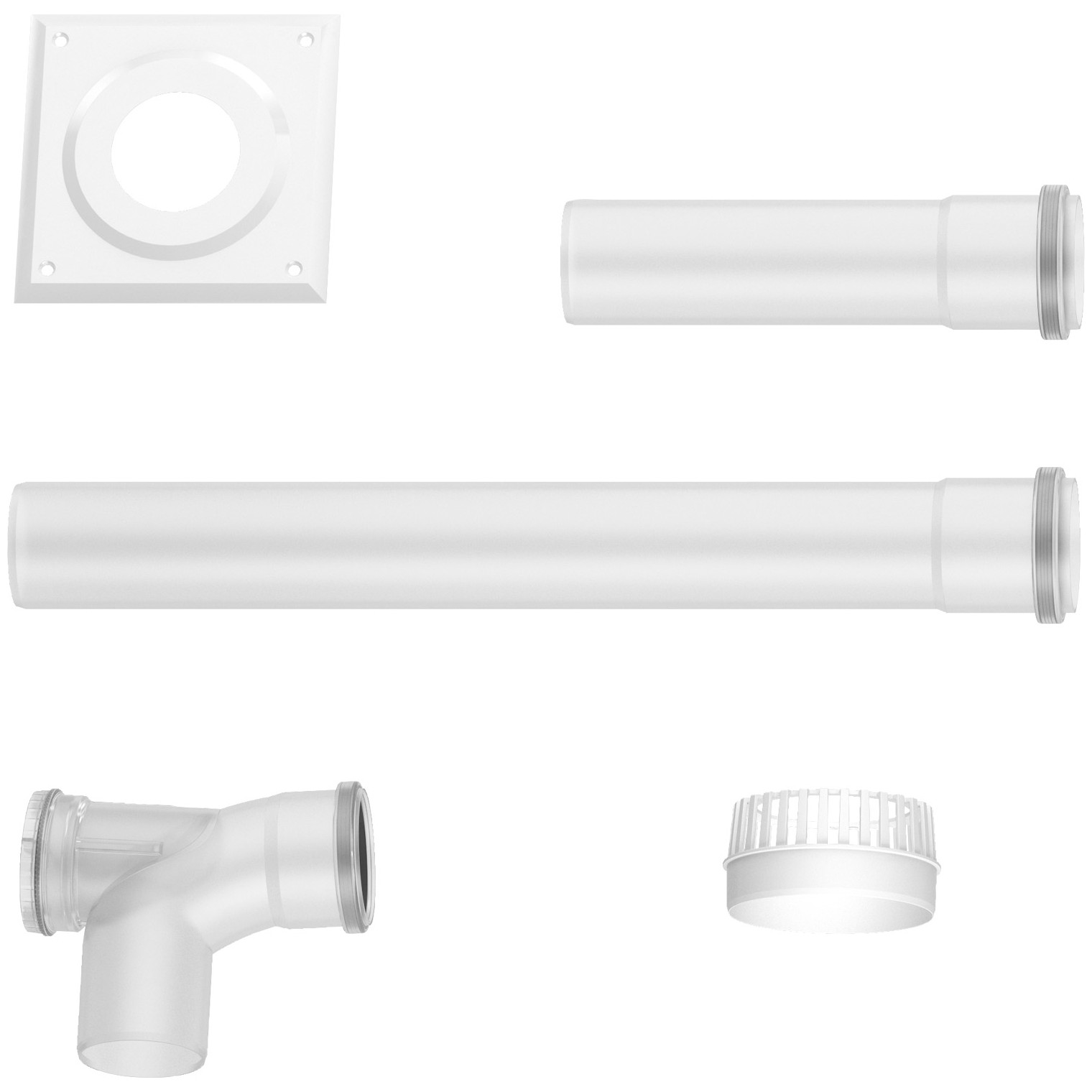 Bosch Abgaszubehör FC-Set80-B23 Grundbausatz B23P waagerecht d80mm 7738112562