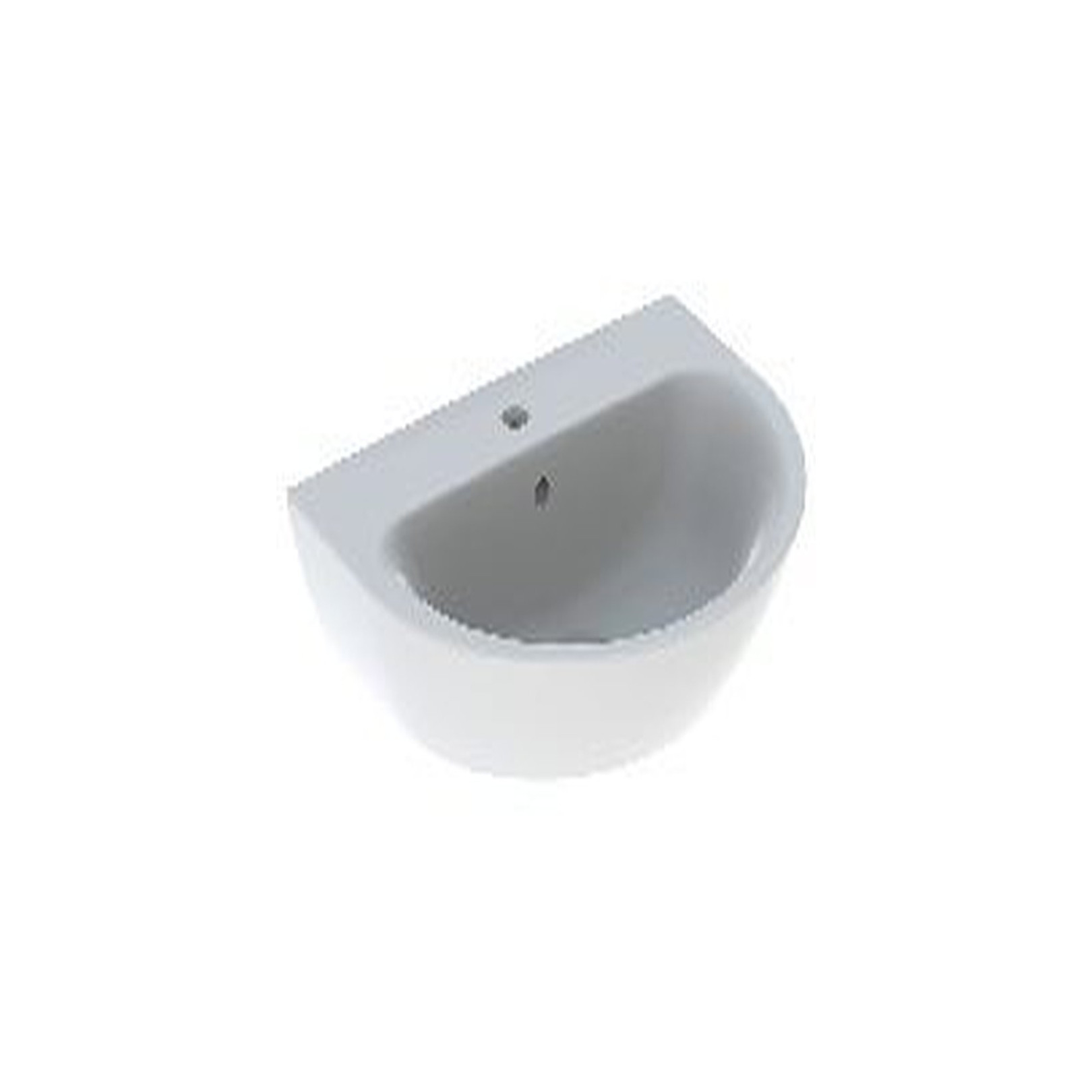 Geberit Renova Waschtisch 65x50cm Hahnloch mittig Überlauf weiss 500372011