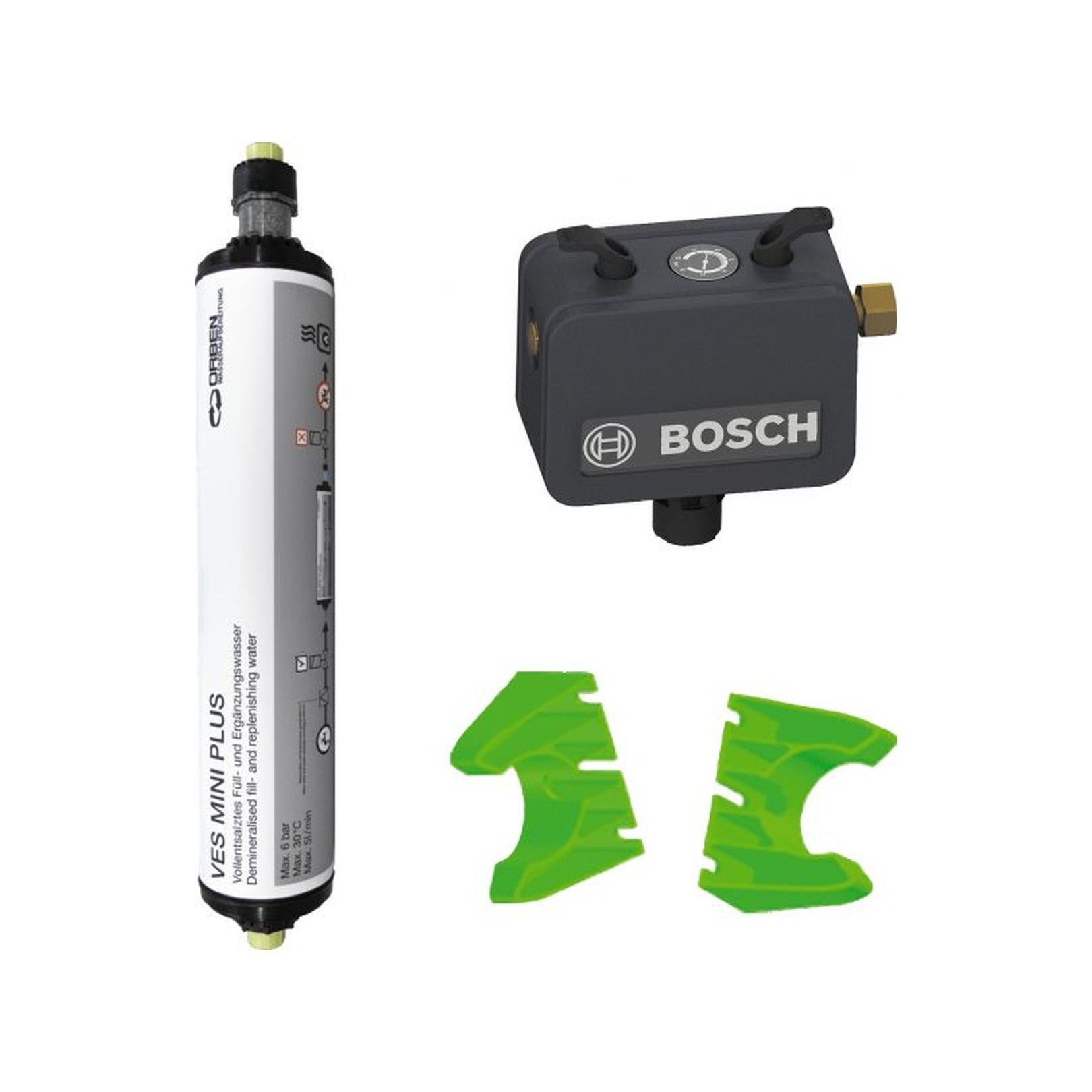 Bosch Wasseraufbereitungspaket VES02 MiniPlus Wandhalter Fülleinrichtung 7739616522