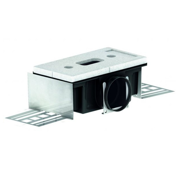 Zehnder Luftdurchlassgehäuse Comfo CLD/P 1xDN75 85mm seitlich schwarz ABS Montagewinkel 990320811
