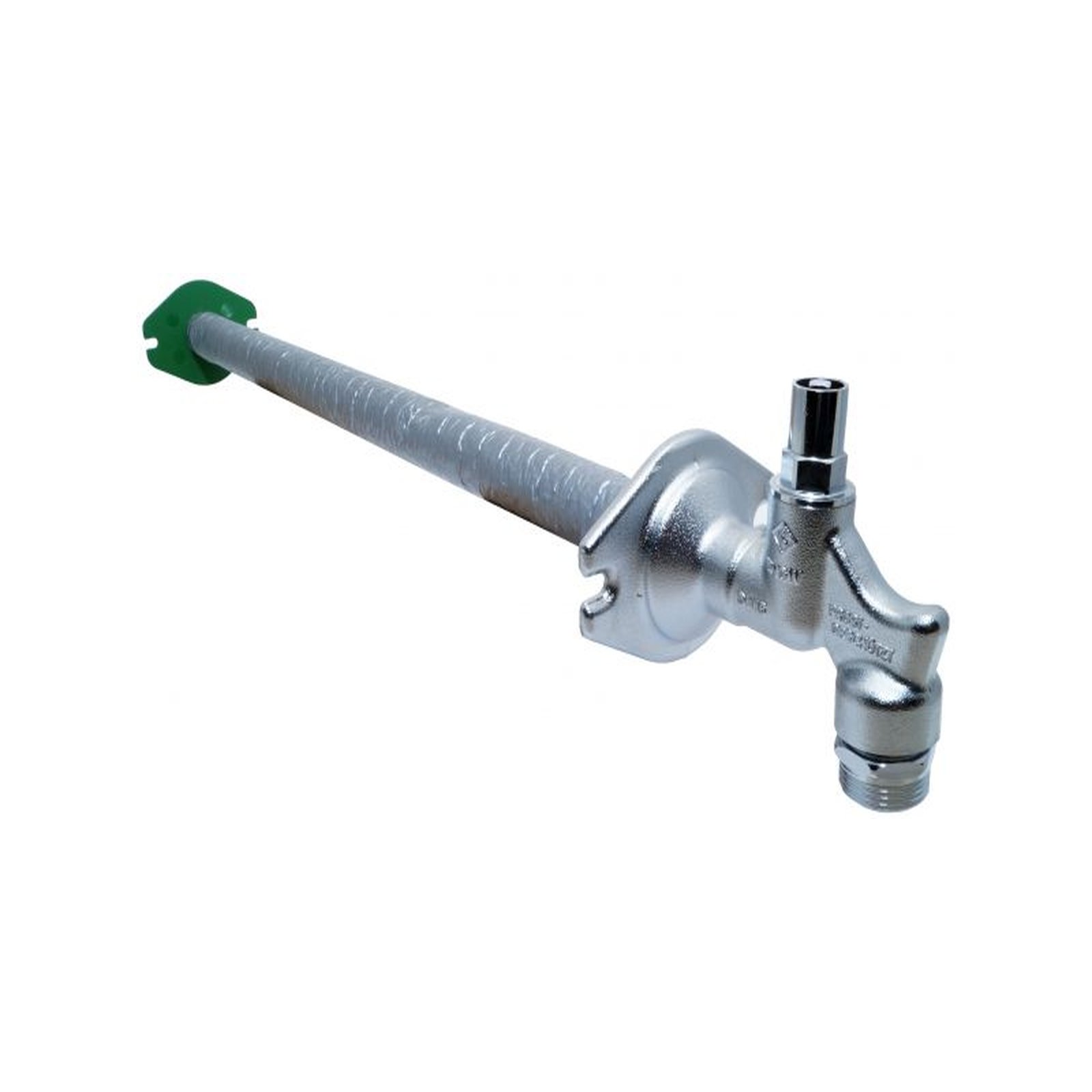 Seppelfricke Außenwandventil Sepp-Eis 8044 frostsicher Steckschlüsseloberteil matt-chrom DN15 Rückflussverhinderer Rohrbelüfter 0201251