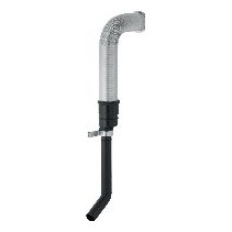 Geberit Geruchsabsaugungs-Set Sigma Anschlussrohr Unterputz-Spülkasten 12cm Flexrohr Aluminium 349352001