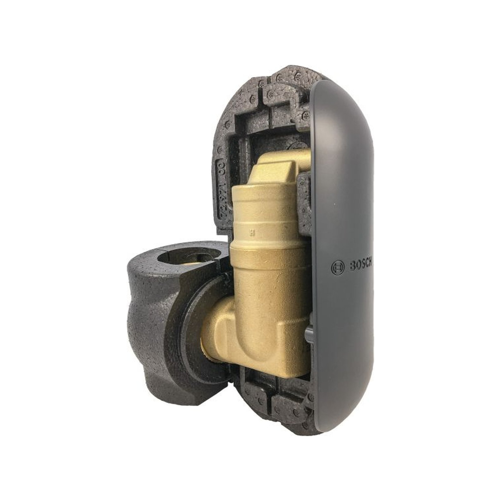 Bosch Luftabscheider H-SA32 DN32 Isolierung drehbare Anschlussverbindung 128 mm 7738330183