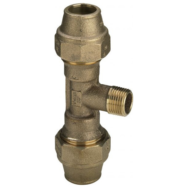 Viega T-Stueck 9052 274894 Rotguss 20x1-2a Maxiplex R-Rp-Gewinde Mehrkant 4015211274894