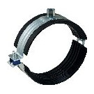 Geberit Rohrschelle d110 gedämmt Gewindemuffe M8 M10 Stahl verzinkt schalldämmend 393599261