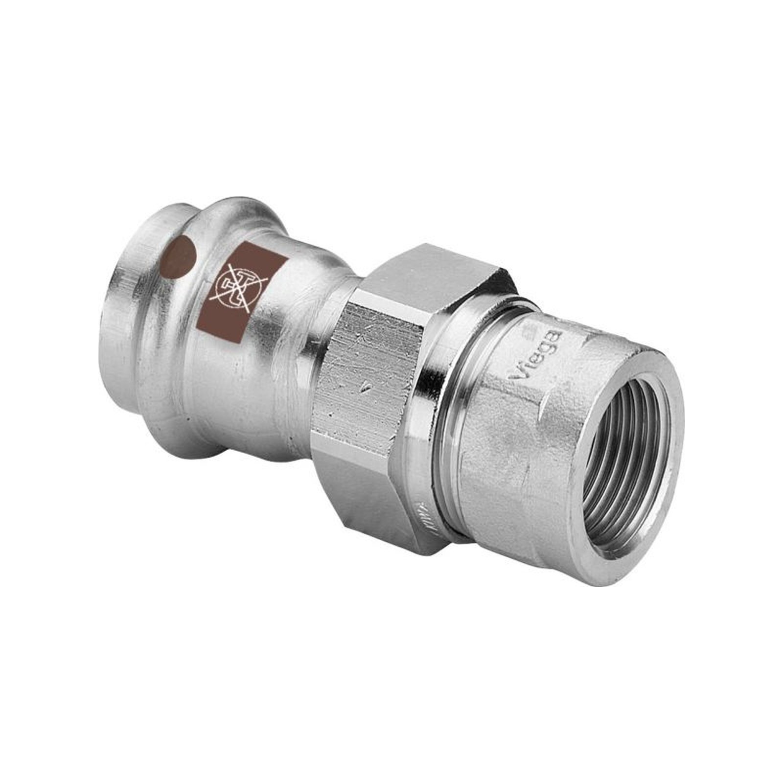 VIEGA Verschraubung mit SC Temponox 1762 in 28mmxRp1 Stahl nichtrostend