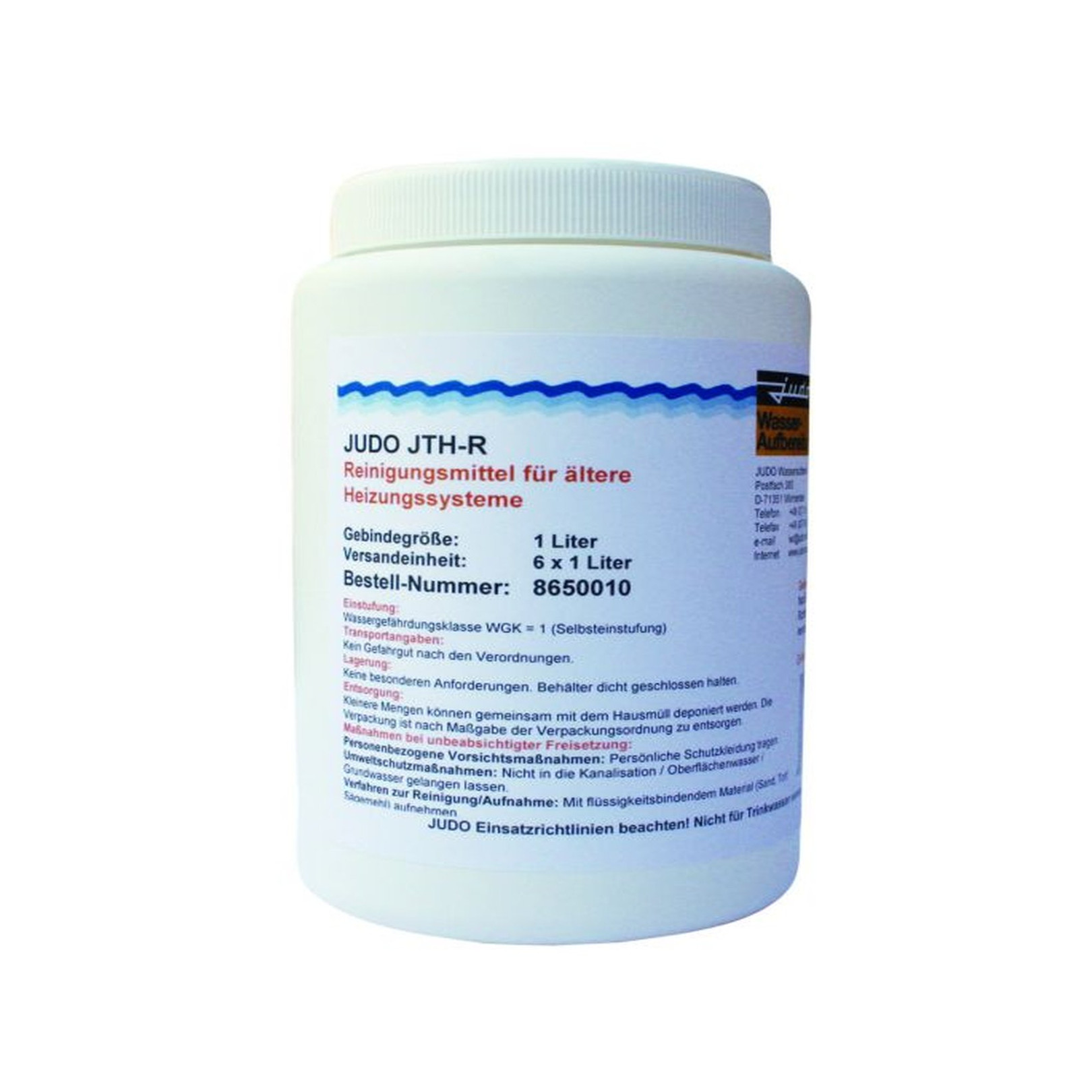 JUDO Reinigungslösung JTH-R 1 l Warmwasser-Heizungskreisläufe 8650010