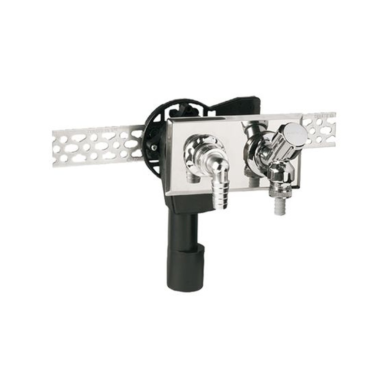 HAAS Wandeinbau-Geruchsverschluss OHA 4060 DN 40/50 waagerecht Edelstahl-Abdeckplatte Geräteventil Rückflussverhinderer 4060