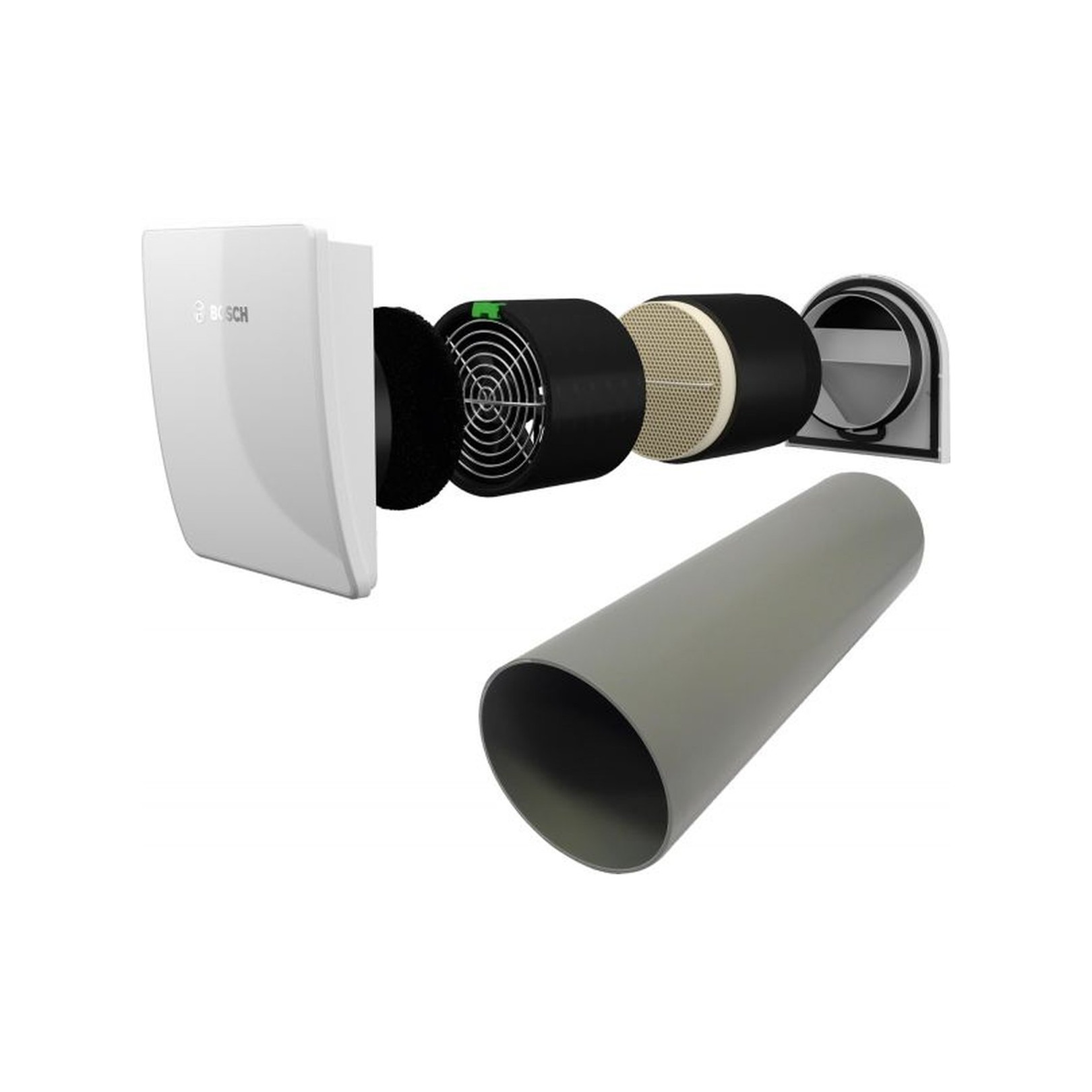 Bosch Wohnungslüftungsgerät V2000D 43/K Komplettset Wärmerückgewinnung Feuchtesensor 7735600363