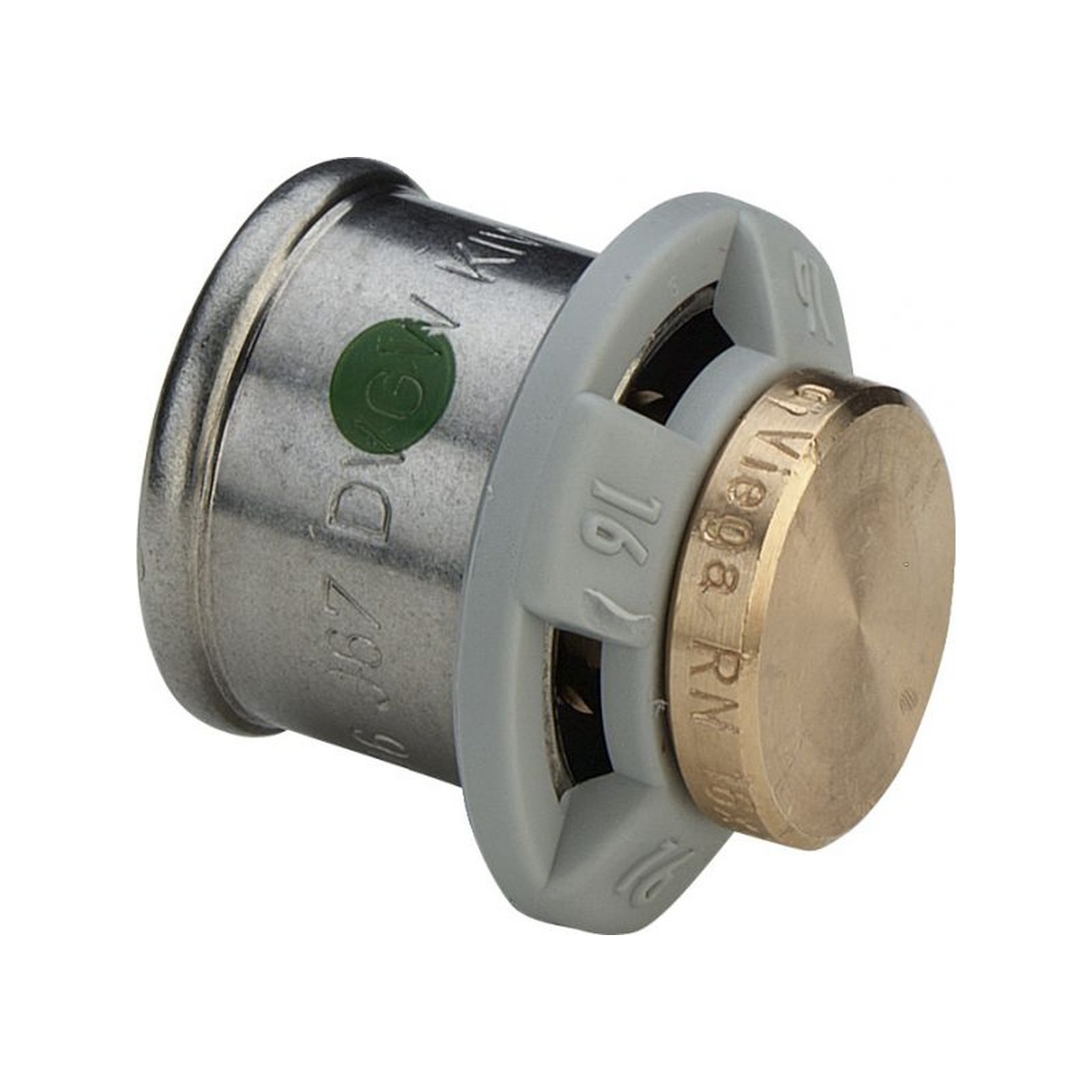 Viega Pressfitting Sanfix P 2156 Verschlussstopfen 25mm Rotguss SC-Contur 653613