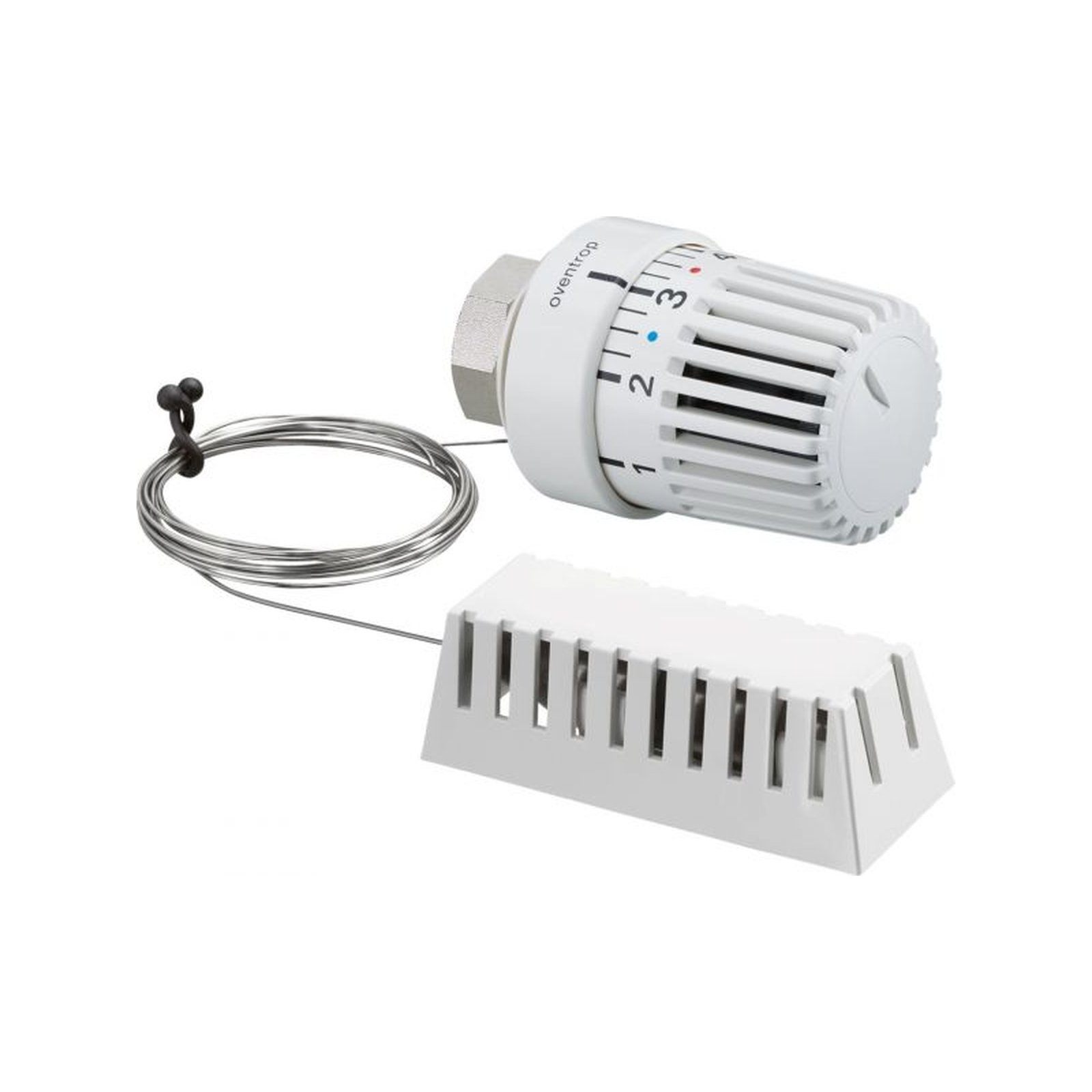Oventrop Thermostat Uni LH Fernfühler M30x1.5 2m Kapillarrohr Temperaturbereich 7-28°C Nullstellung Weiß 1011665
