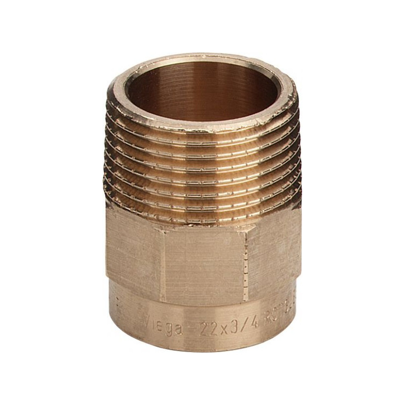 Viega Übergangsnippel Rotguss 28 mm x R 3/4 Mehrkant Lötanschluss Hersteller-Artikelnummer 102913