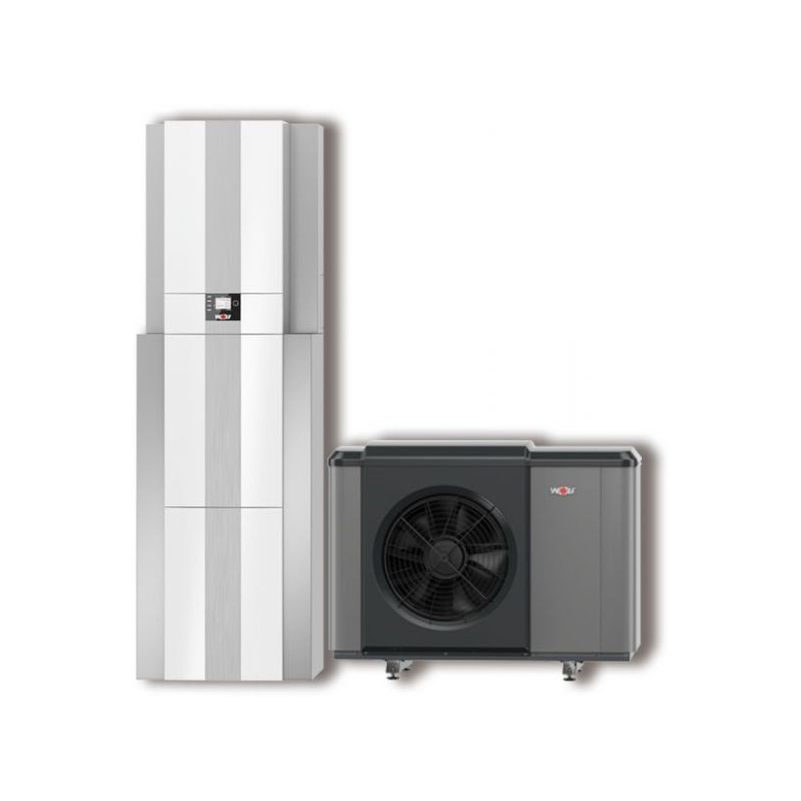 Wolf Wärmepumpencenter CHC-Monoblock 10/300-50 Luft/Wasser-Wärmepumpe CHA10 280 l Warmwasserspeicher 9 kW E-Heizung R290 BM-2 9146845