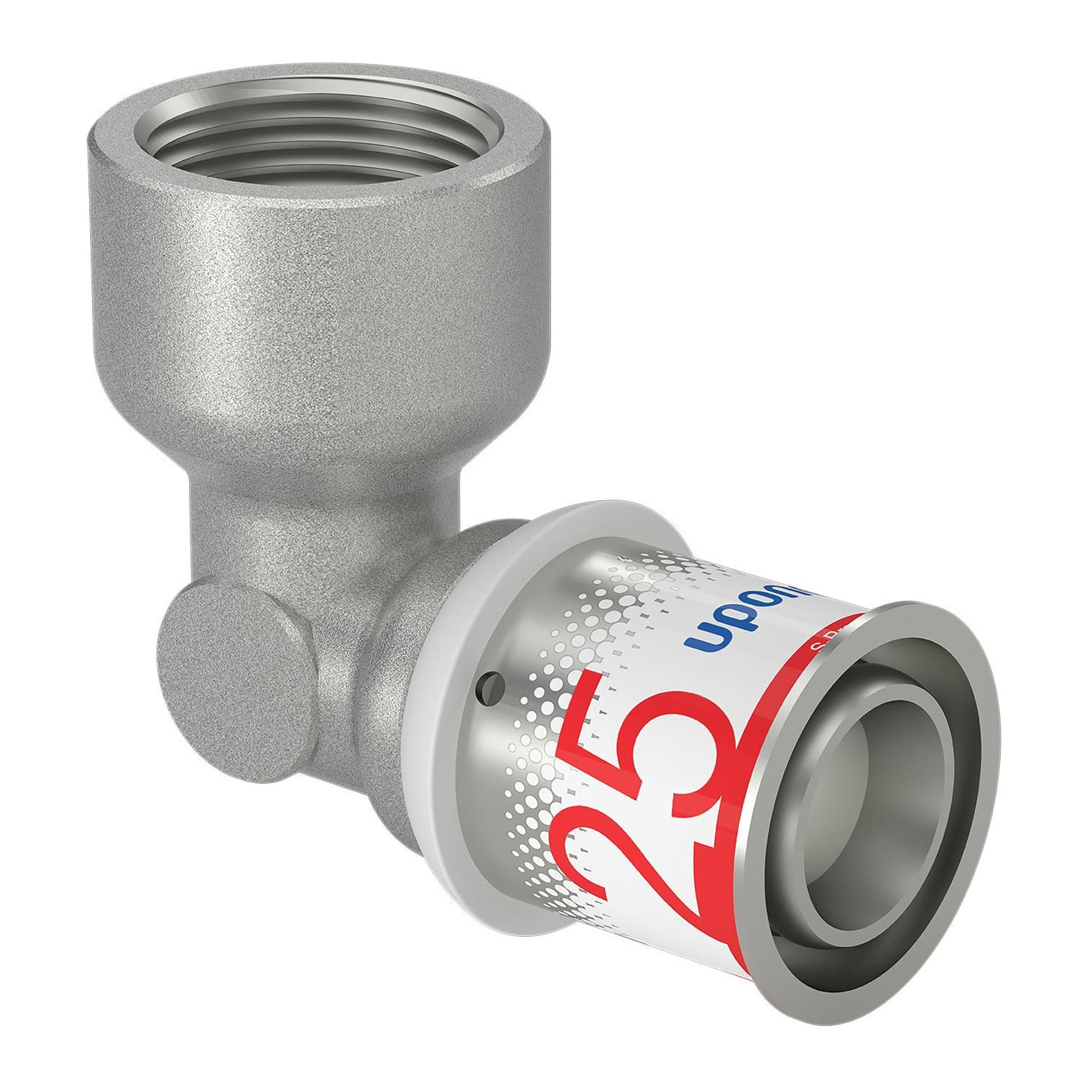 Uponor S-Press PLUS Winkelmuffe 25 mm DN20 3/4 IG Edelstahlpresshülse DVGW 1070542