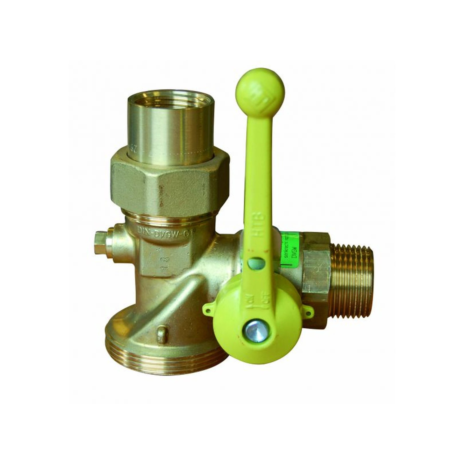 Aalberts Gas-Kugelhahn SEPPELFR.5423.60.25DVGW DN25 Einrohrzähler Prüfschraube 0210352