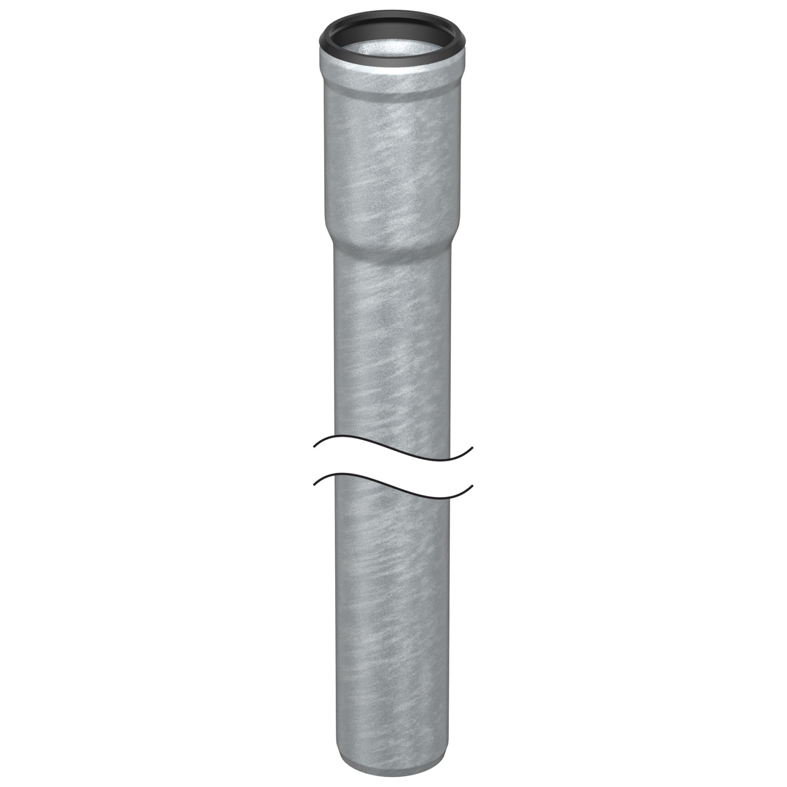 ACO Passavant Stahlabflussrohr GM-X DN70 2750mm 1 Langmuffe feuerverzinkt 0174.11.44