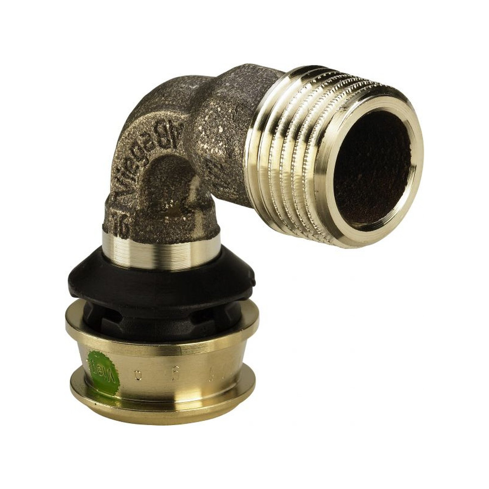 Viega Pressfitting Raxofix 5314 Übergangsbogen 90 Grad 25mm x 3/4 AG Siliziumbronze SC-Contur 646028