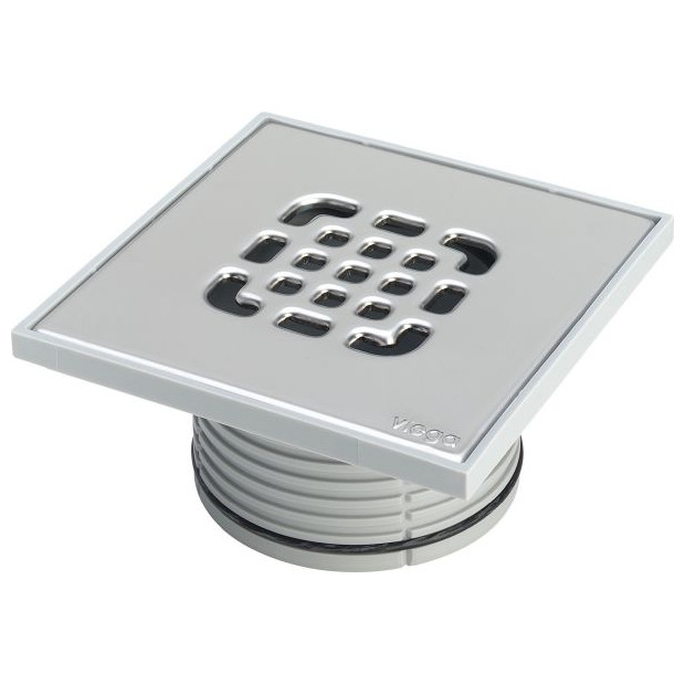 Viega Aufsatz 4934.4 555238 150x150mm Edelstahlrost Kunststoffrahmen Belastungsklasse K 300kg