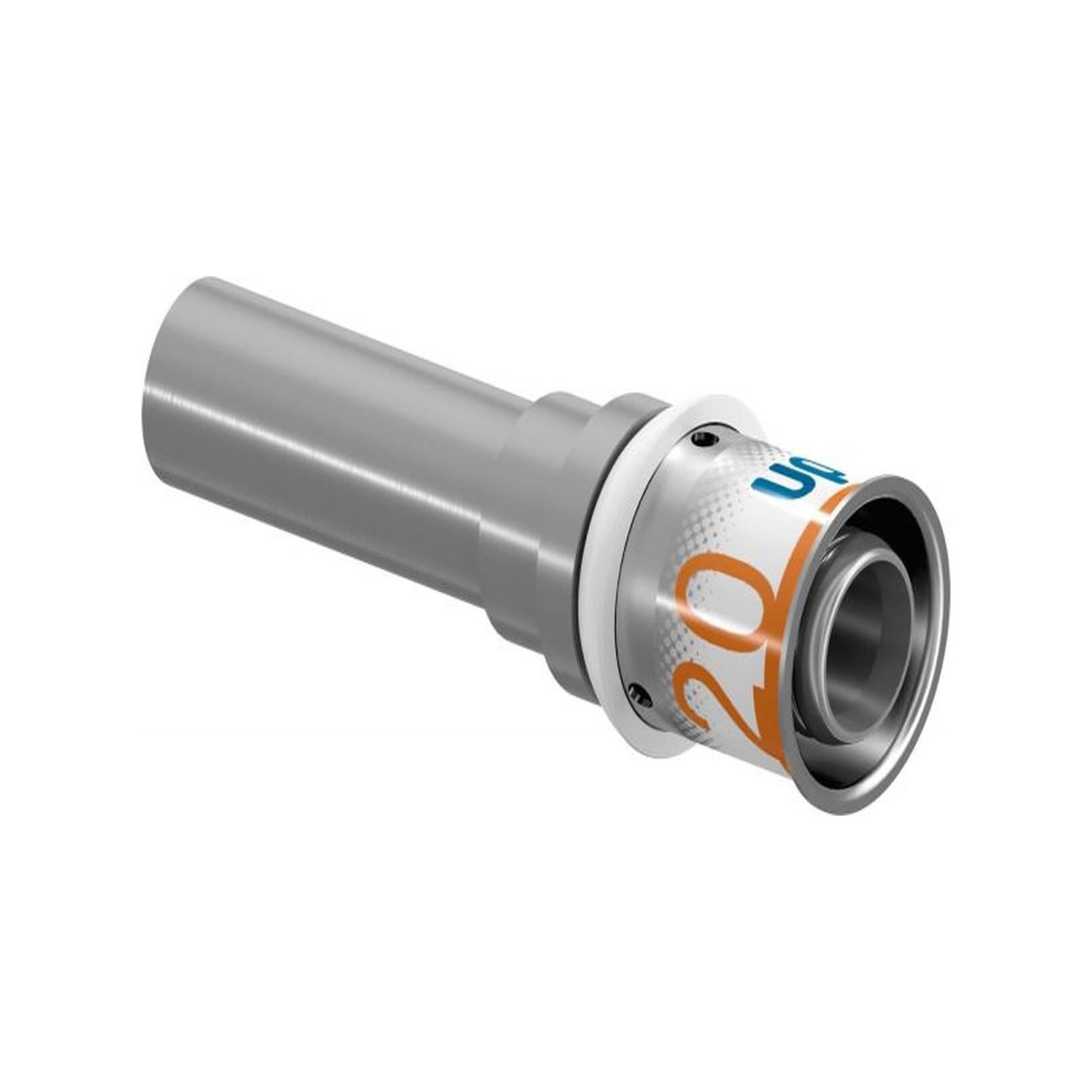 Uponor S-Press PLUS Übergang Kupfer 25x22 mm Pressmuffe verzinnt DVGW 1070618