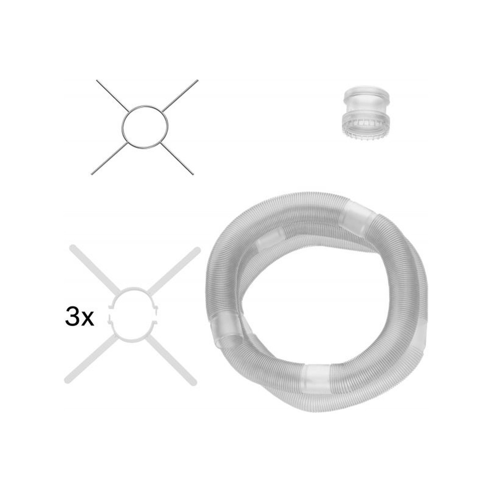 Buderus Abgasrohr Grundbausatz ÜB-Flex 15 m Ø 80 mm Kunststoff PP 7738112689