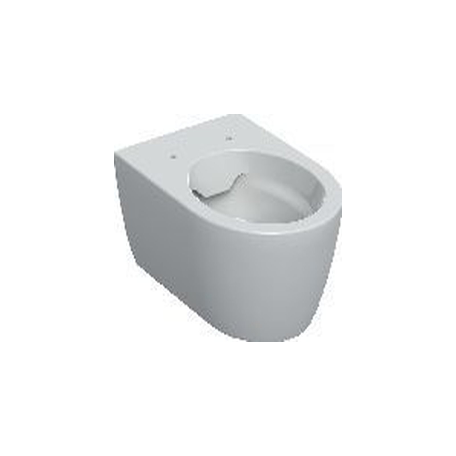 GEBERIT iCon Wand-WC Tiefspüler, Rimfree geschl. Form, T:53cm, weiß Geberit Wand-Tiefspül-WC ICon Rimfree KeraTect weiß 35x33x53 cm verdeckte Befestigung 501661008