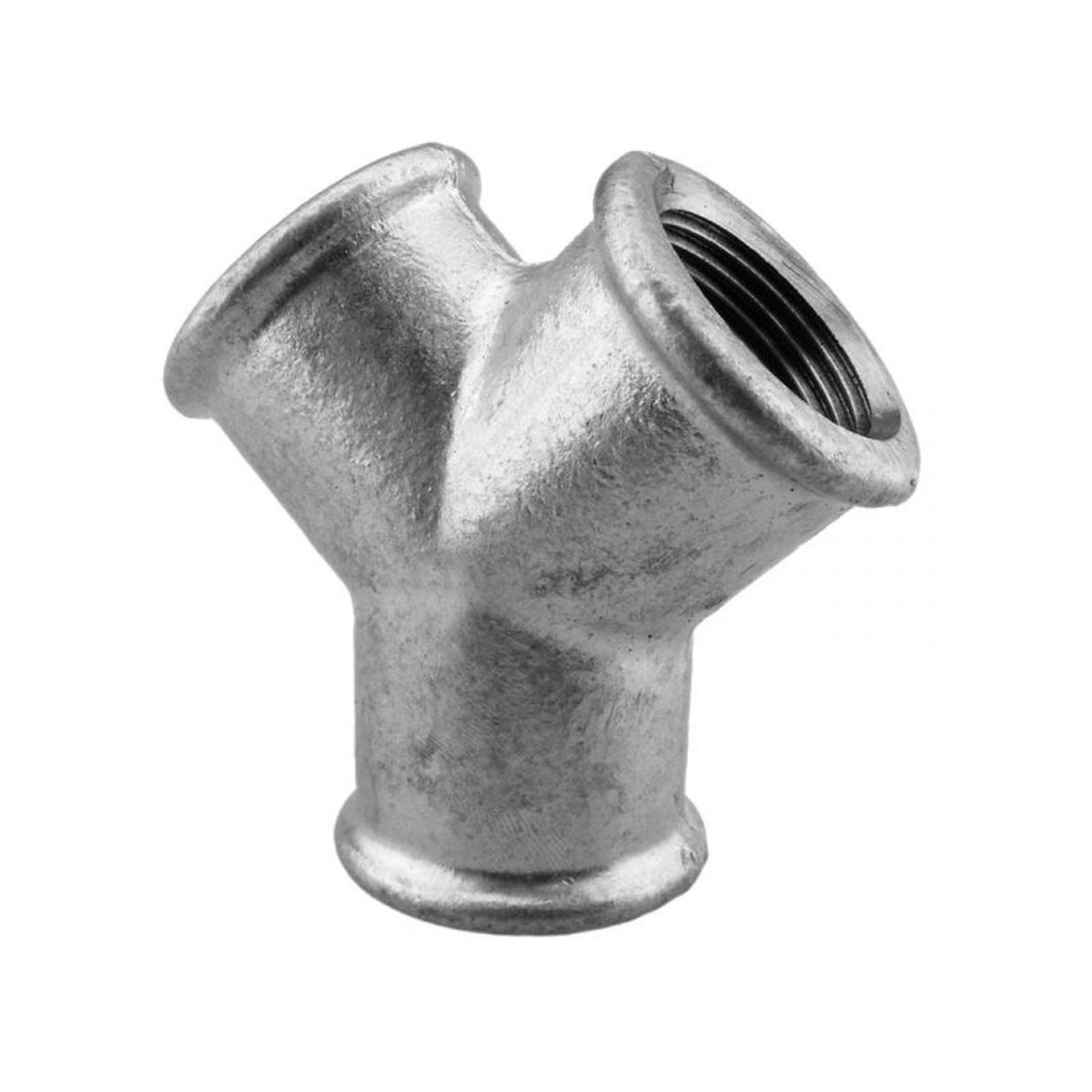 Schmidt Hermann Temperguss-Gabelstueck Nr.220 1-2 Zoll verzinkt 90 Grad 13220015
