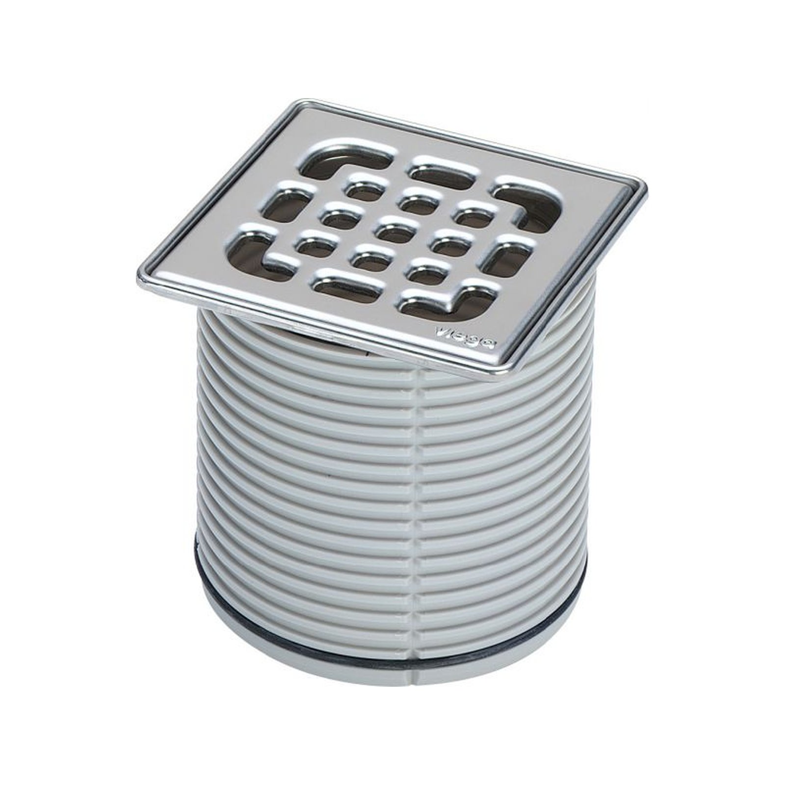 Viega Aufsatz 4934.2 100x100 mm Edelstahlrahmen Edelstahlrost Rückstaudichtung 555191