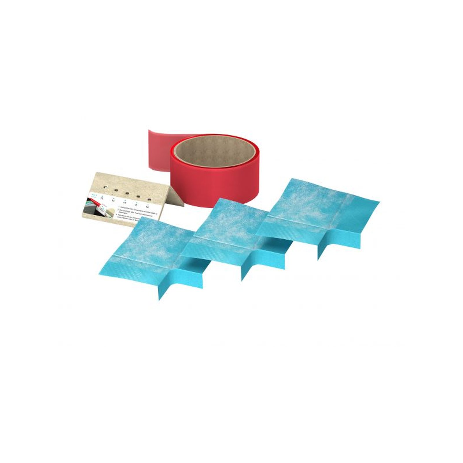MEPA Ergänzungsset Aquaproof 3D Wannendichtband L-Ecken Trennband Markierungswerkzeug 180048