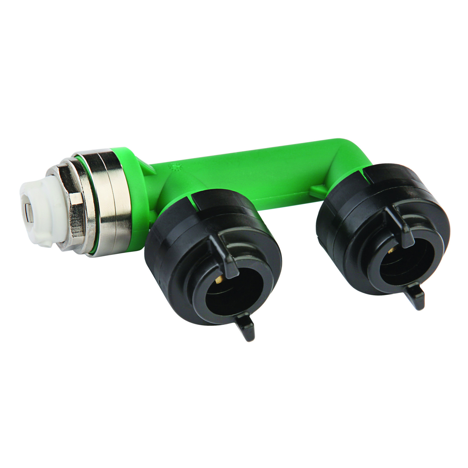 Flamco Simplex Prüf- und Abdrückbrücke F10088 Schnellverschluss 15mm Rohr 50mm Achsabstand