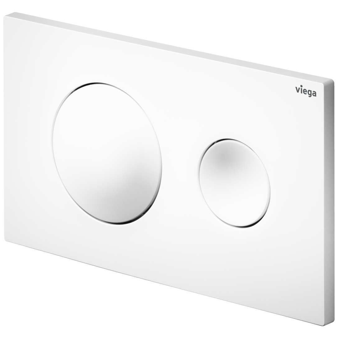 Viega WC Betätigungsplatte VfS 20 8610.1 Kunststoff weiß alpin Prevista Visign for Style 20 2-Mengen-Spültechnik 773793