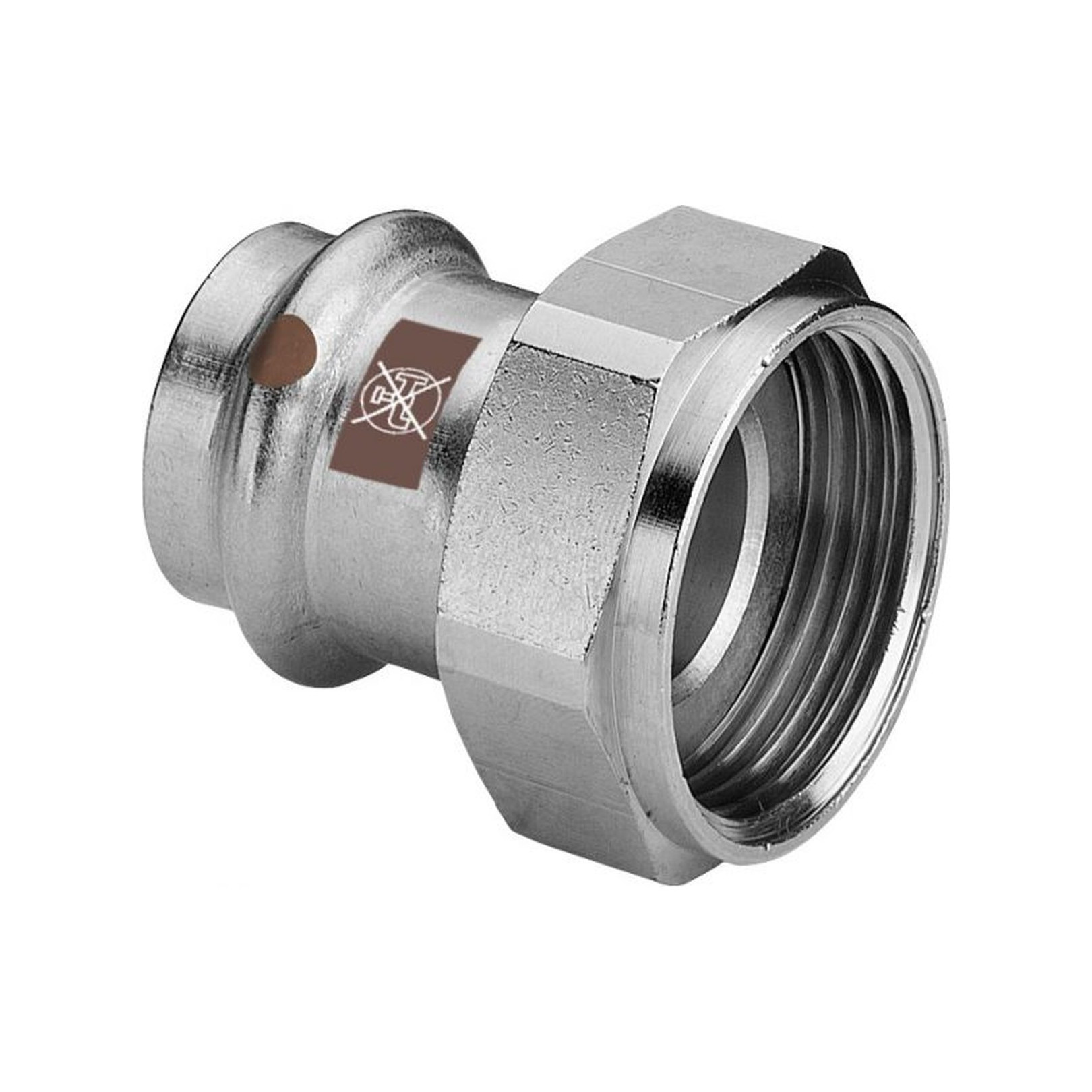 Viega Anschlussverschraubung Temponox 15 mm x G 3/4 Stahl SC-Contur EPDM 811297