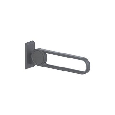 Normbau Stützklappgriff Cavere Vario 600 mm Anthrazit-Metallic pulverbeschichtet antibakteriell 7447010095