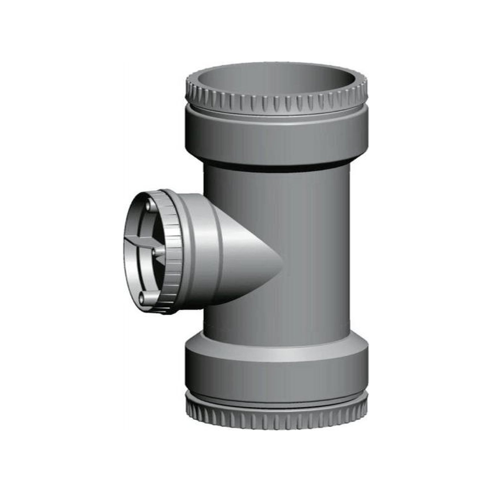 Wolf Revisions-T-Stück DN83 Abgasleitung flexibel Revisionsrohr PP 2651577