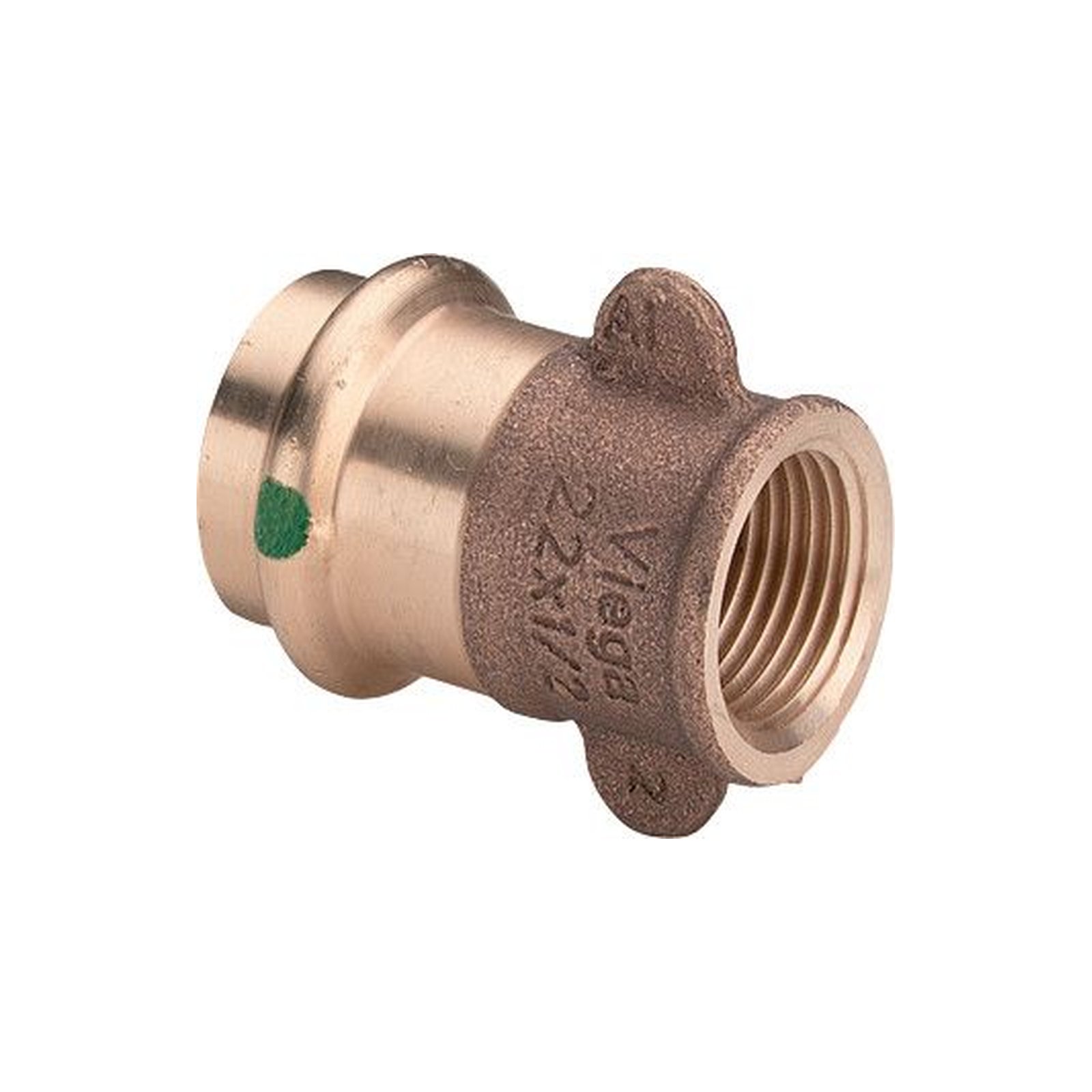 Viega Pressfitting Sanpress Übergangsmuffe 18mm x 1/2 IG SC-Contur Rotguss Innengewinde 298913