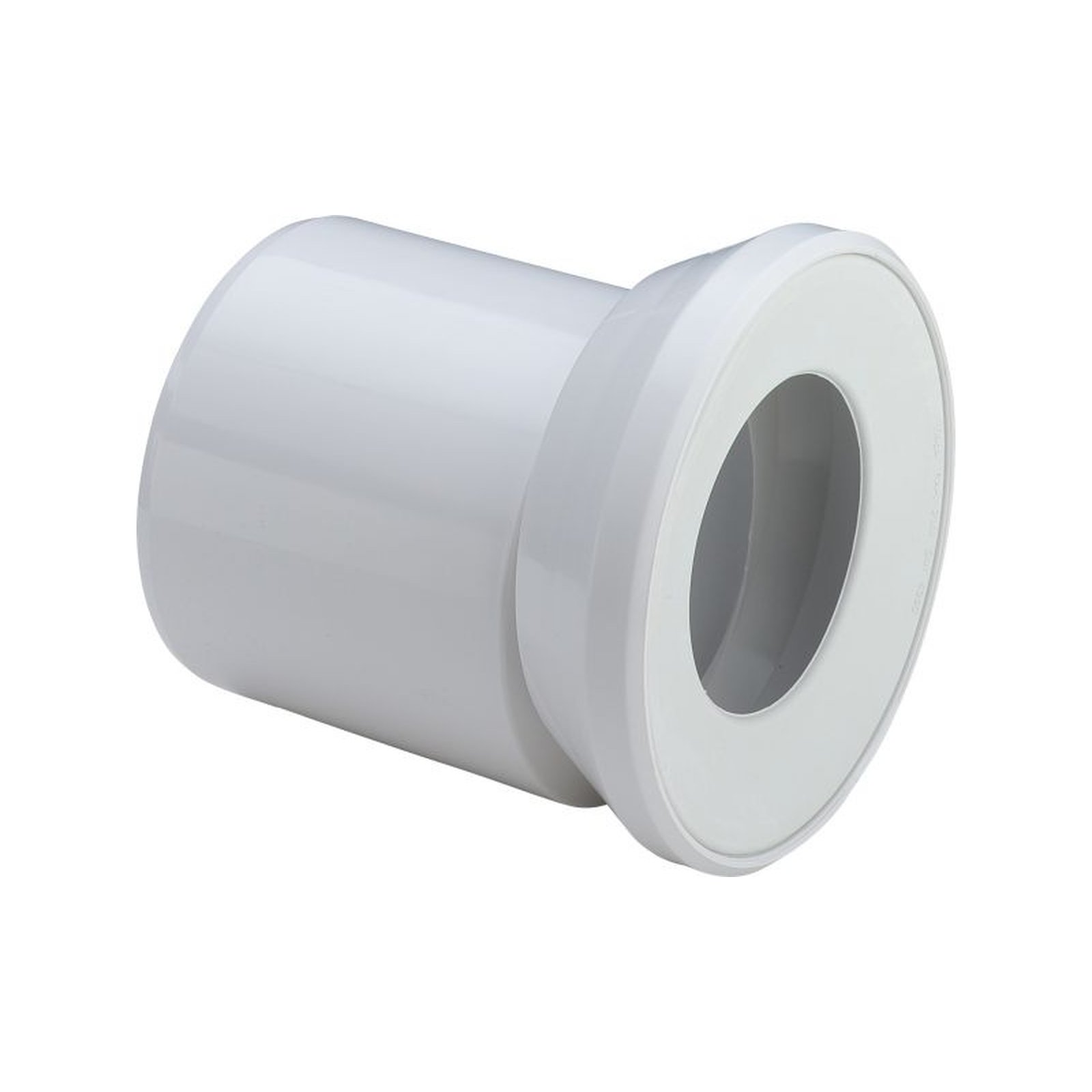Viega WC-Anschlussstutzen 3815.1 DN 100x155mm exzentrisch Lippendichtung Kunststoff weiß 103231