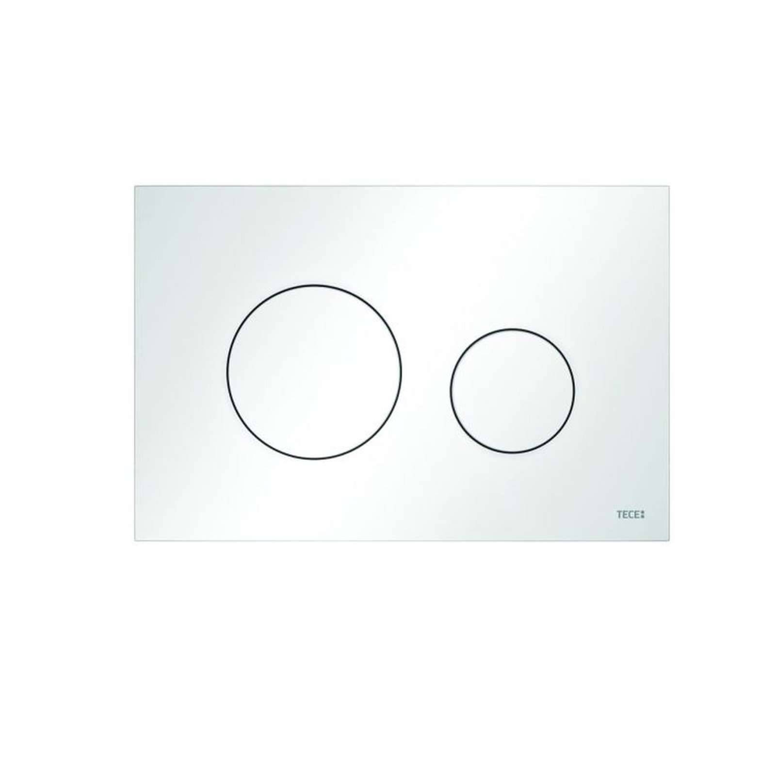 TECE WC-Betätigungsplatte TECEloop Kunststoff Zweimengentechnik weiß flach 9240920