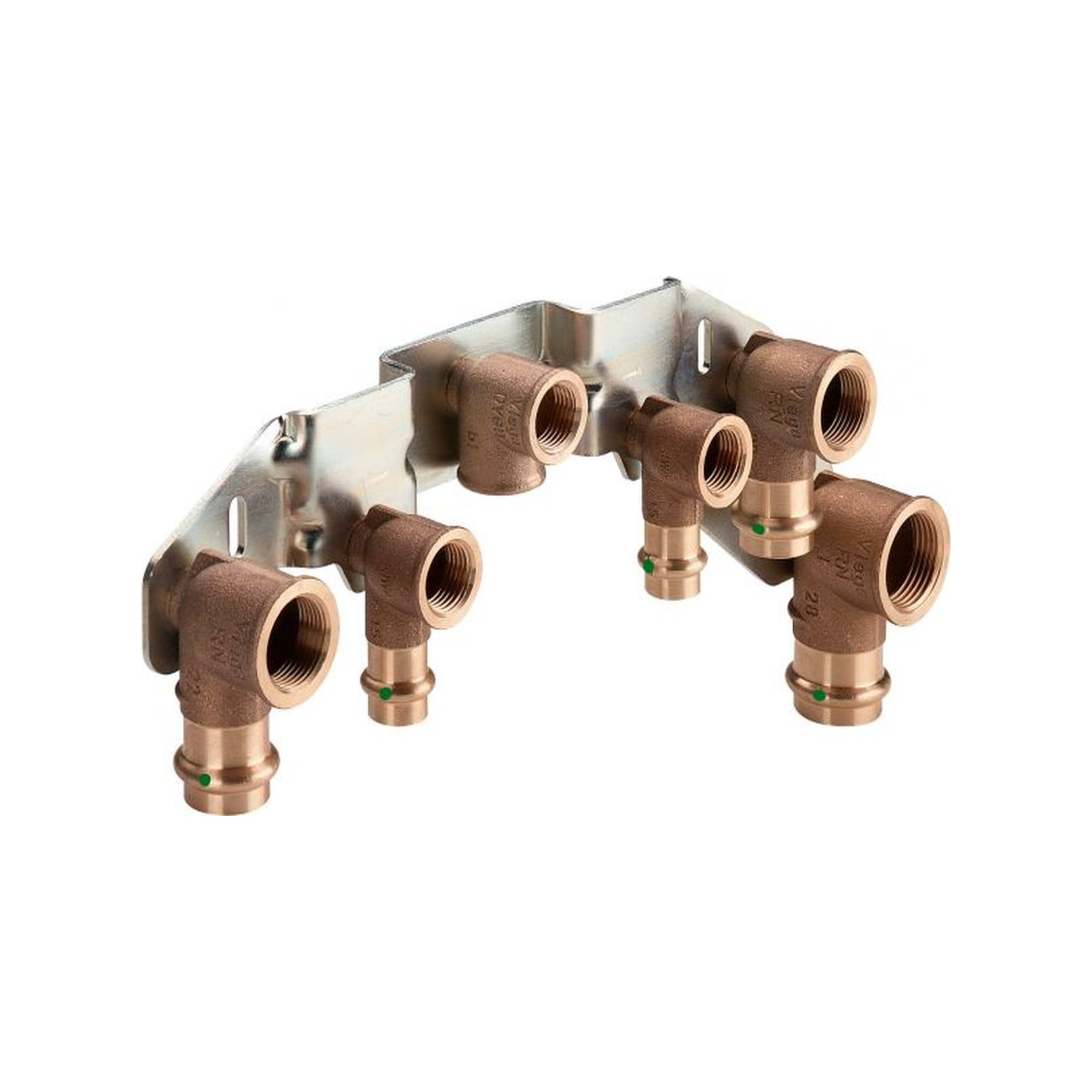 Viega Pressfitting Sanpress 2229 Gasthermen Montageeinheit 1/2 Zoll Junkers Leckwasseranschluss SC-Contur 309398