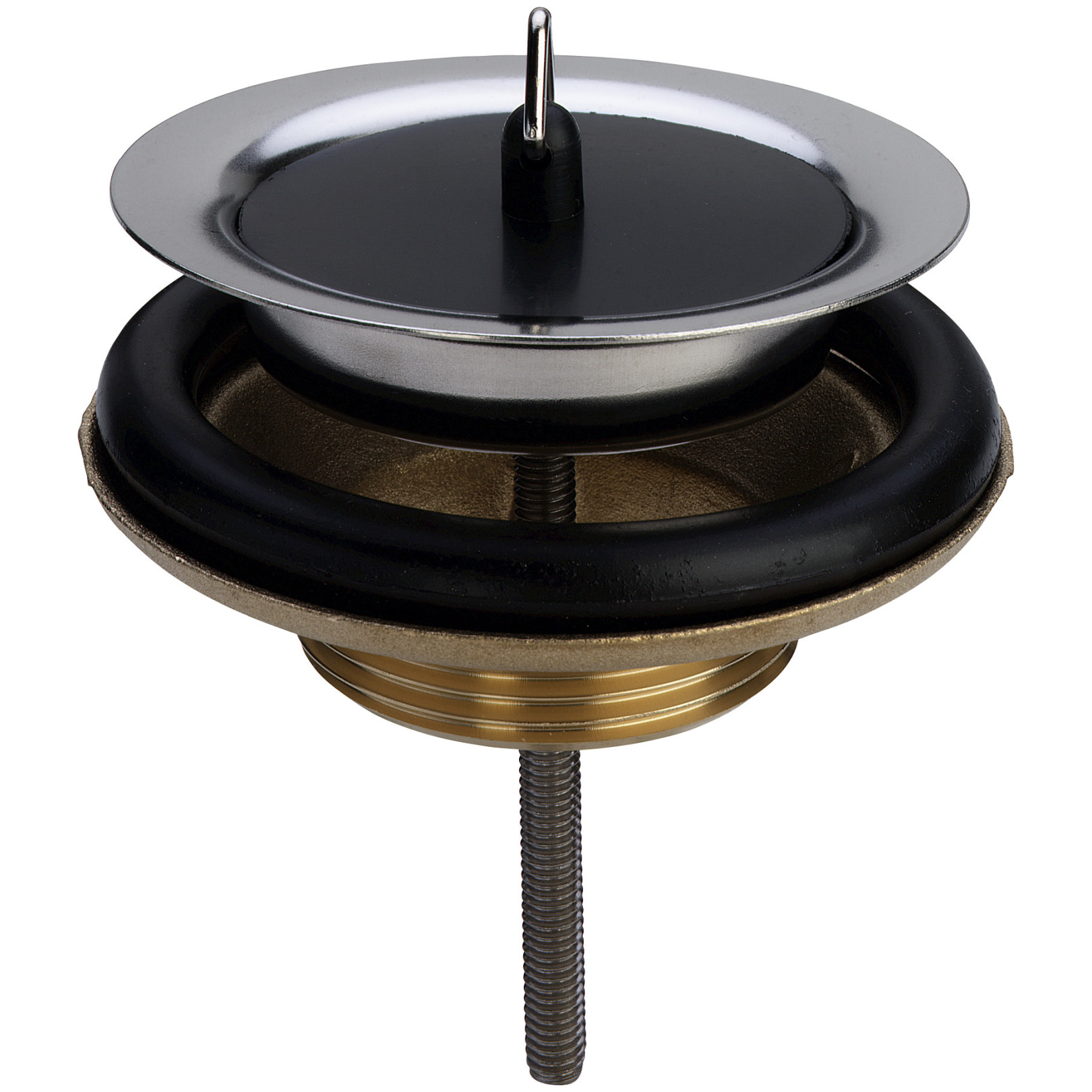 Viega Ablaufventil Spültisch-Ventil 7122 2 Zoll DN80 Messing Edelstahlstopfen Aufbauhöhe 25 mm 116354