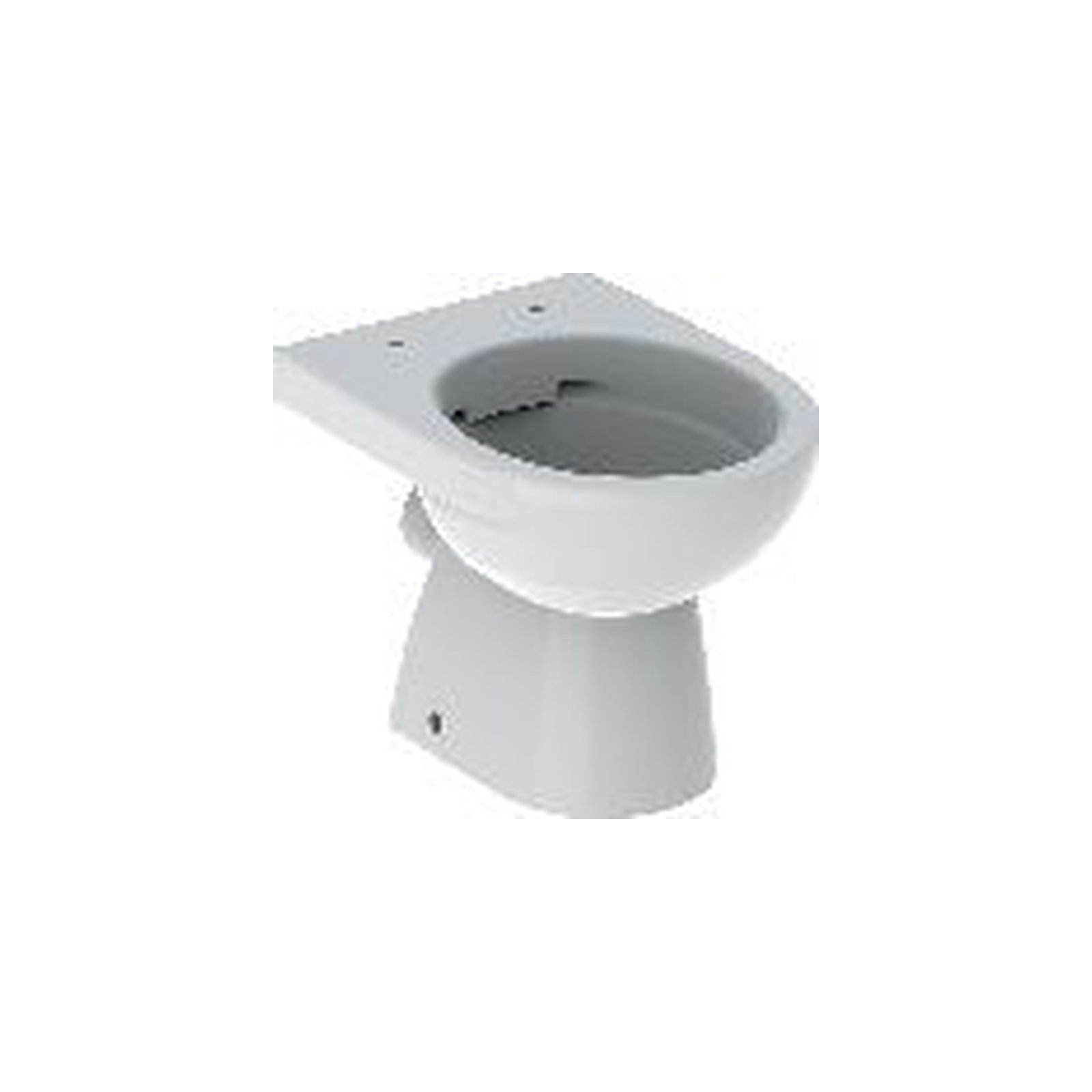 Geberit Stand-WC Renova Tiefspüler Rimfree teilgeschlossene Form Abgang horizontal Sanitärkeramik weiß 500480012