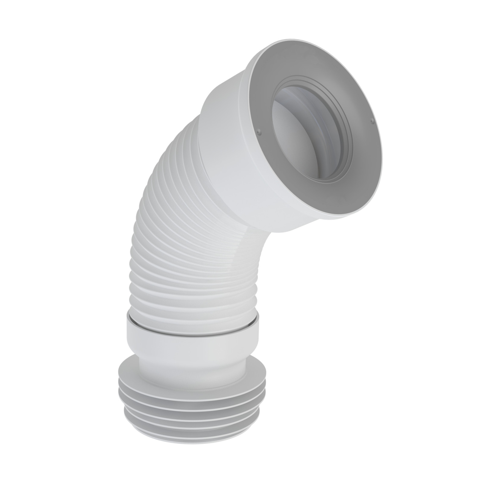 Airfit WC-Anschlussrohr flexibel weiß DN 98-105 285-500 mm ausziehbar 90010WA