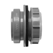Airfit Anschraub-Muffe DN 50 grau PP Kunststoff-Reinigungsdeckel geprüft DIN 4102-B2 50000AM