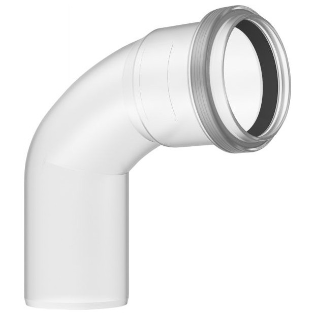 Buderus Abgasbogen Bogen 80 mm 87 Grad Thermoplast max 120 Grad 5000 Pa 7738112654