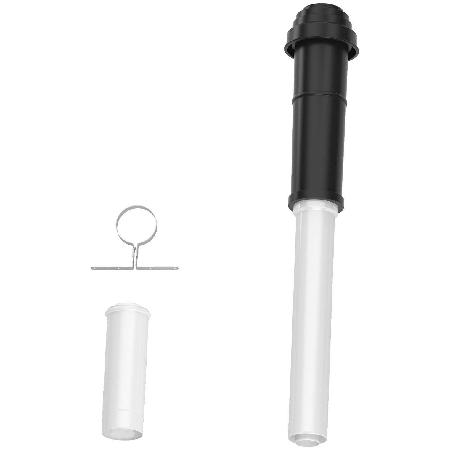 Bosch Dachdurchführung FC-Set80-C33x 80/125 mm schwarz Anschluss oben Grundbausatz 7738112660