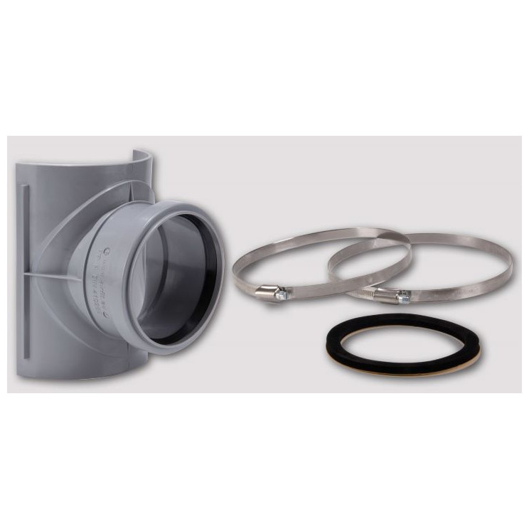 Airfit Sattelabzweig Set DN 110 x 90 Sattel-Abzweig BefestigungsSchellen heißwasserbeständig 28119SA