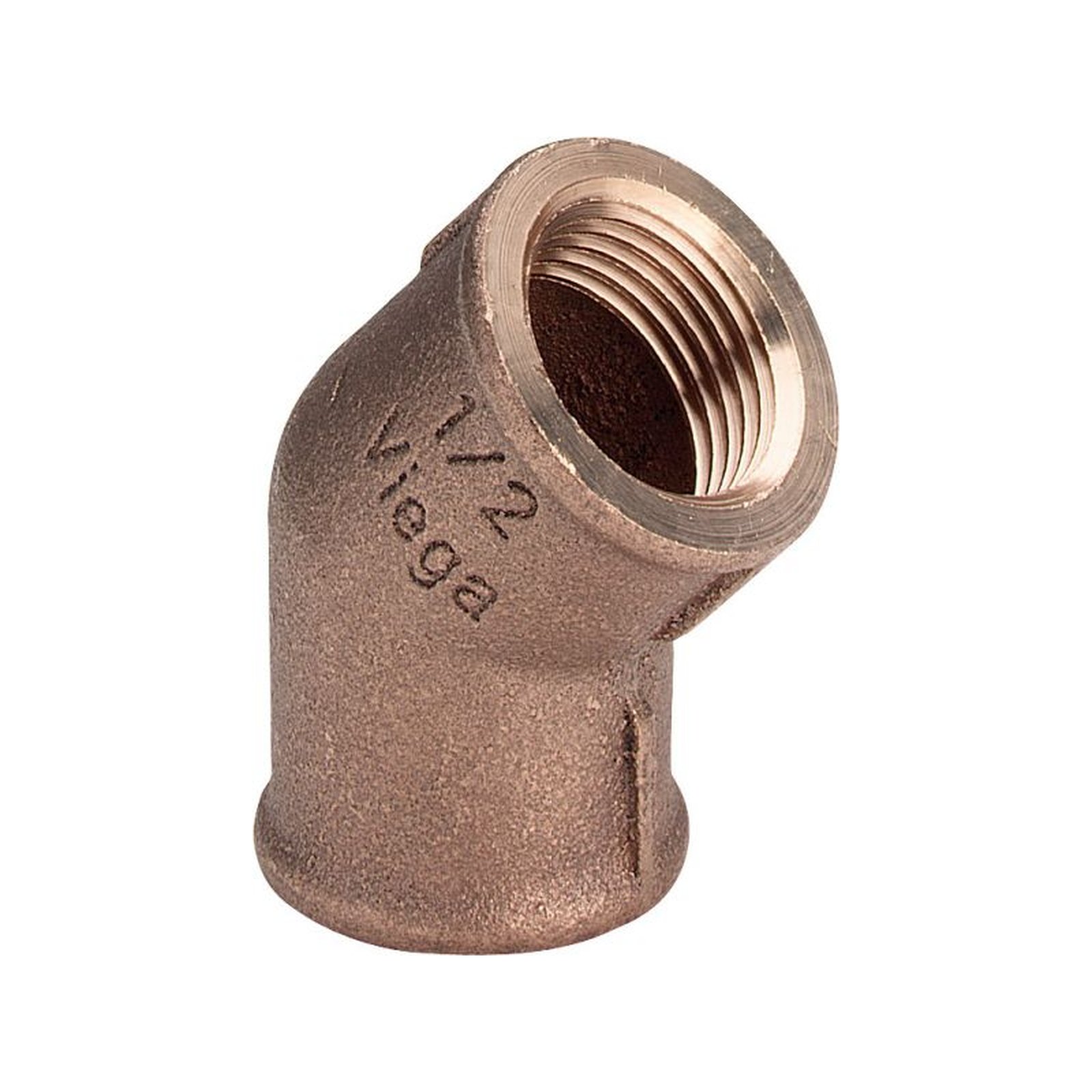 Viega Gewindefitting Rotguss Winkel 45Grad Typ 3120 DN25 1 Zoll IG UBA-Positivliste 320652