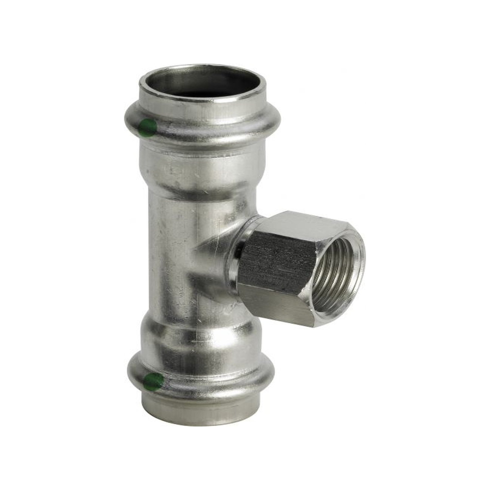 Viega Sanpress Inox T-Stück 2317.2 15x1/2x15mm Edelstahl SC-Contur EPDM 437145