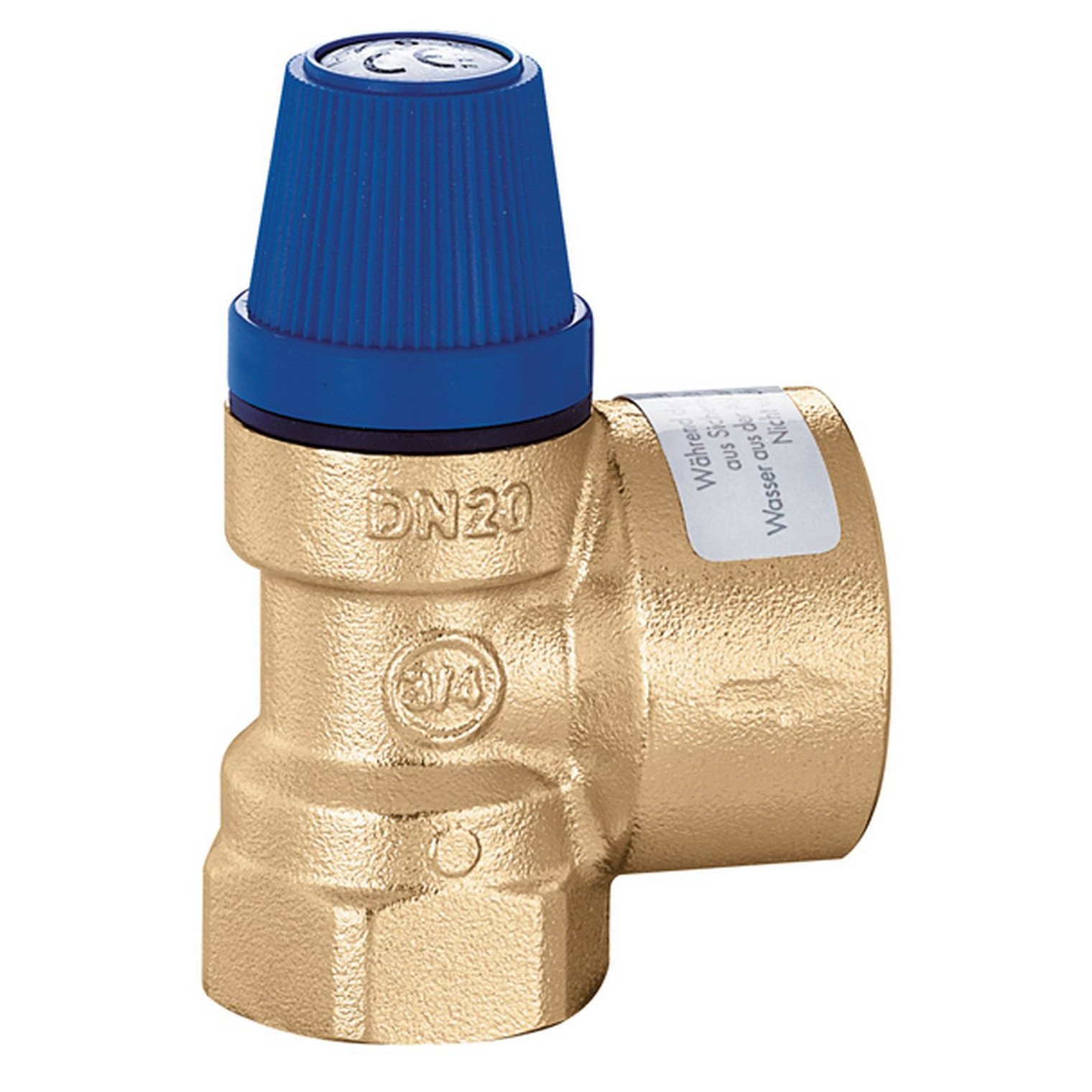 Caleffi Membran-Sicherheitsventil 531460 1-2-Zoll x 3-4-Zoll 6-bar Brauchwasser IG-IG 8016615013788