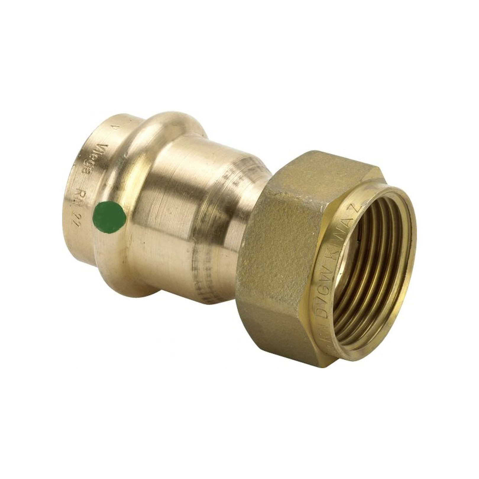 Viega Pressfitting Sanpress 2263 Verschraubung 12mm x 3/4 Zoll flachdichtend SC-Contur Siliziumbronze 293611